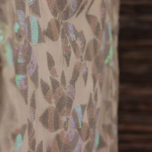 Dyeable Georgette Fabric with Hand Embroidery