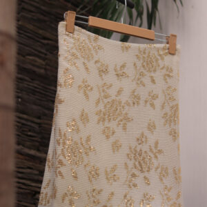 Dyeable Hand-Embroidered Georgette Fabric