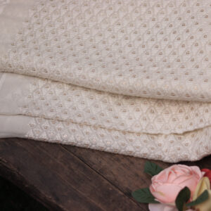 Dyeable Chicken Hand Embroidered Georgette Fabric