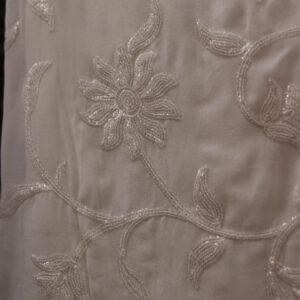 Dyeable Hand-Embroidered Georgette Fabric – Grace in Every Thread
